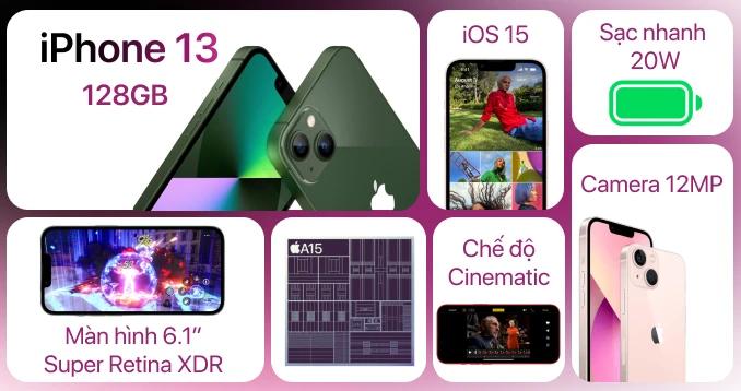 iPhone 13 128GB | Chính hãng VN/A