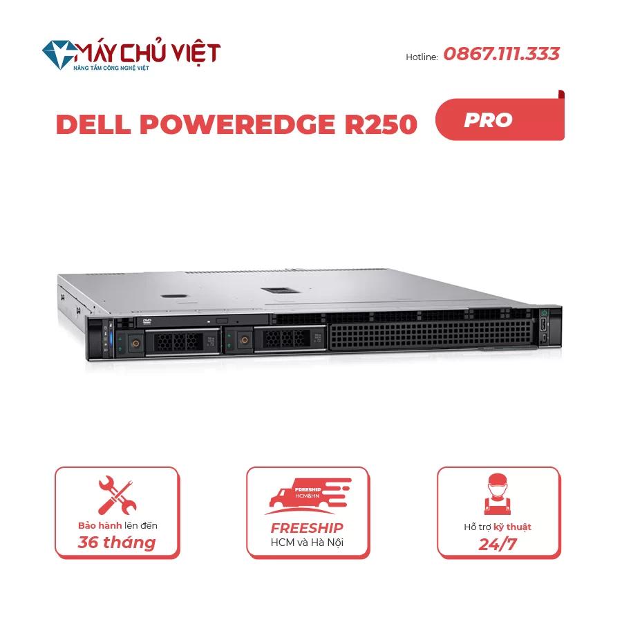 Máy Chủ Dell PowerEdge R250 – 4×3.5″ HP/Perc (E-2324G)