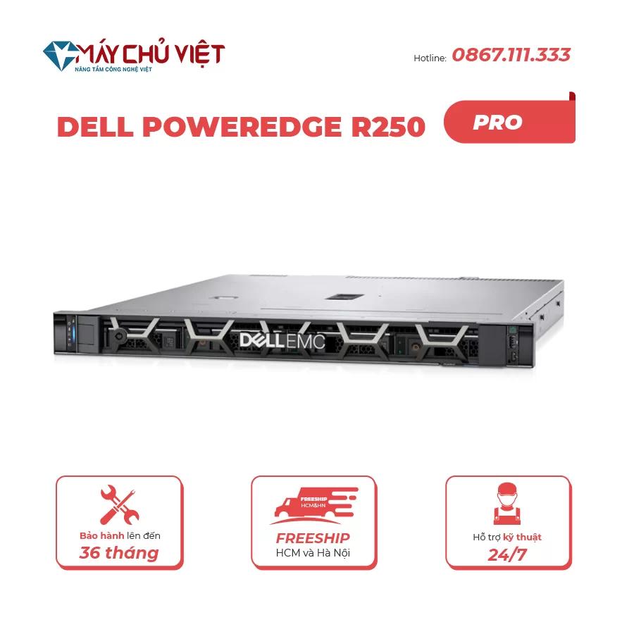 Máy Chủ Dell PowerEdge R250 – 4×3.5″ HP/Perc (E-2324G)
