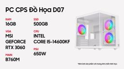 PC CPS Đồ Hoạ D07 i5 14600F / 16GB - 500GB / RTX 3060